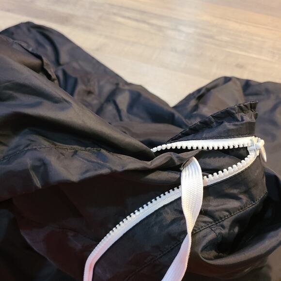 Gap size small women's jogger wind jacket black white striped - Picture 5 of 10